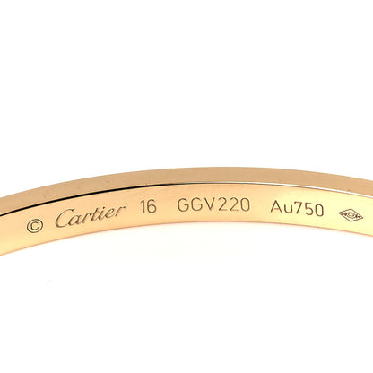 Cartier 18K Yellow Gold Small LOVE Bracelet 16 4 of 6
