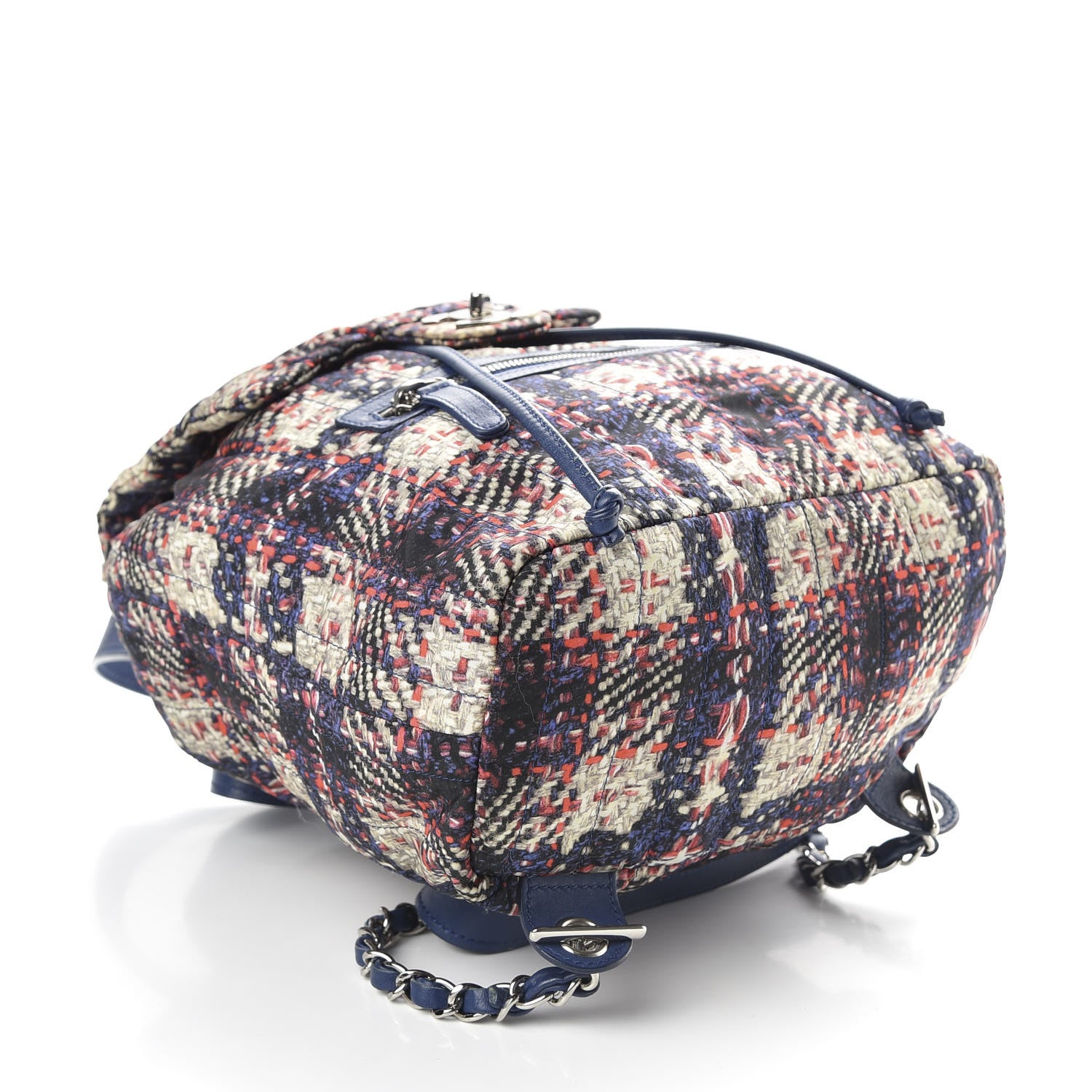 Chanel Lambskin Nylon Tweed Printed Backpack Multicolor 3 of 9