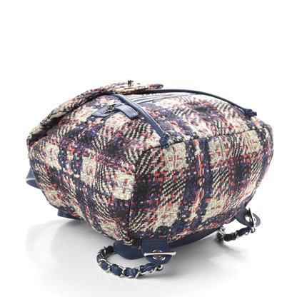 Chanel Lambskin Nylon Tweed Printed Backpack Multicolor 3 of 9
