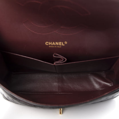 Chanel Lambskin Quilted Jumbo Double Flap Black 5 of 11