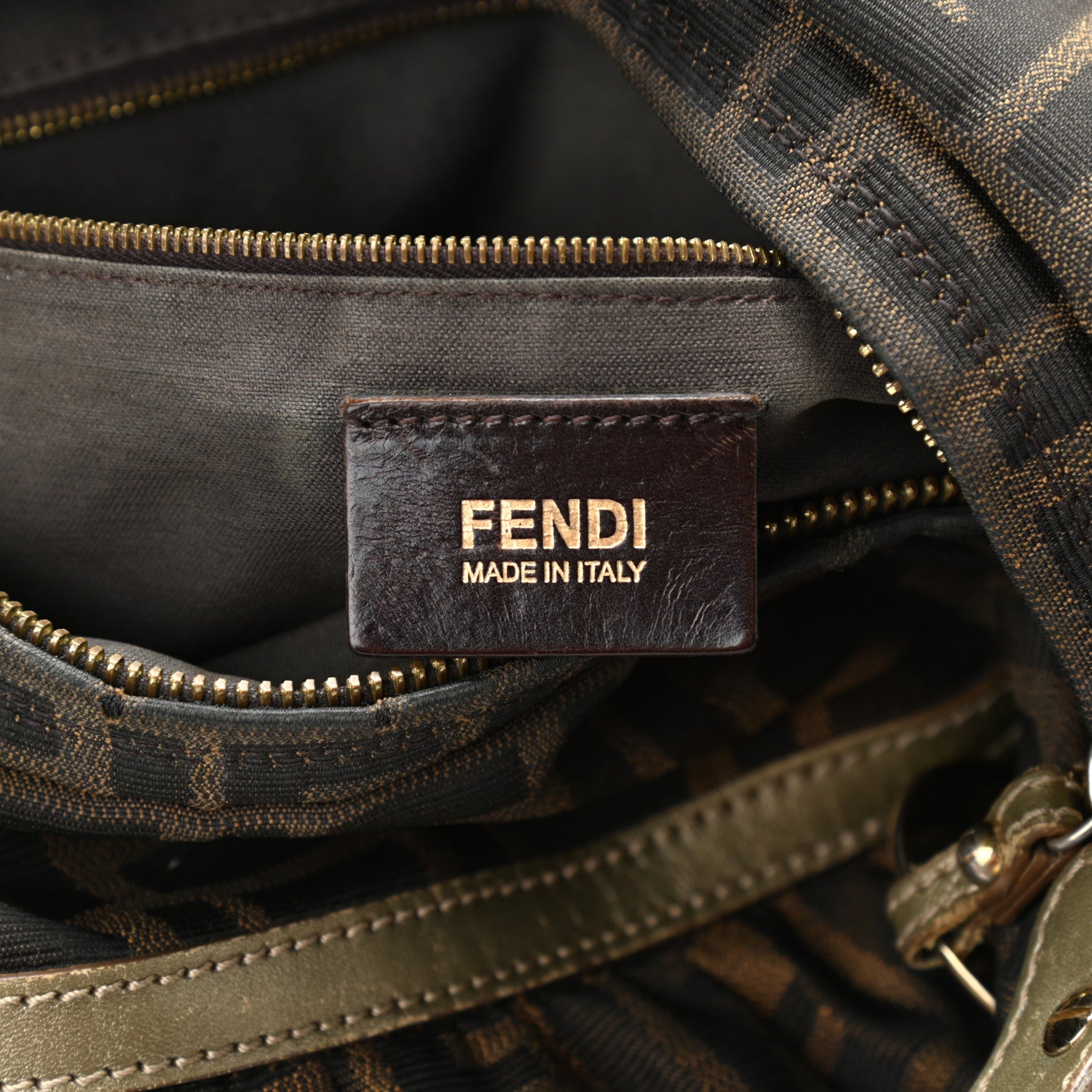 Fendi Zucca Chef Hobo Tobacco Gold 6 of 16