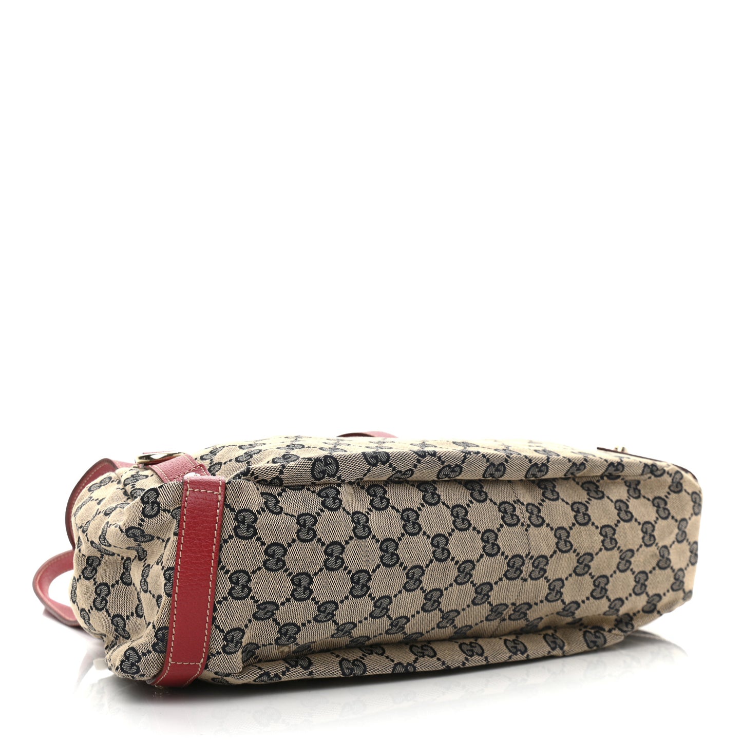 Monogram Medium Abbey Shoulder Bag Navy Red
