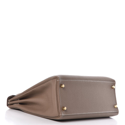 Hermes Togo Kelly Retourne 32 Etoupe 5 of 40