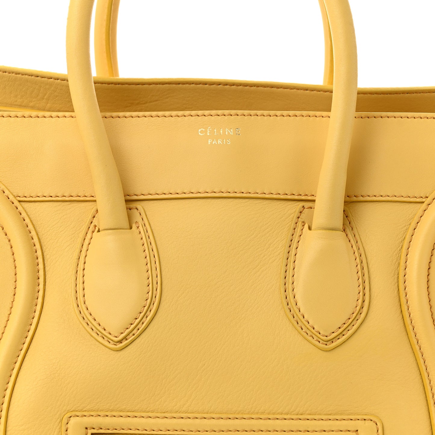 Smooth Calfskin Mini Luggage Citron
