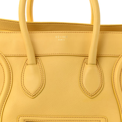 Celine Smooth Calfskin Mini Luggage Citron 8 of 11