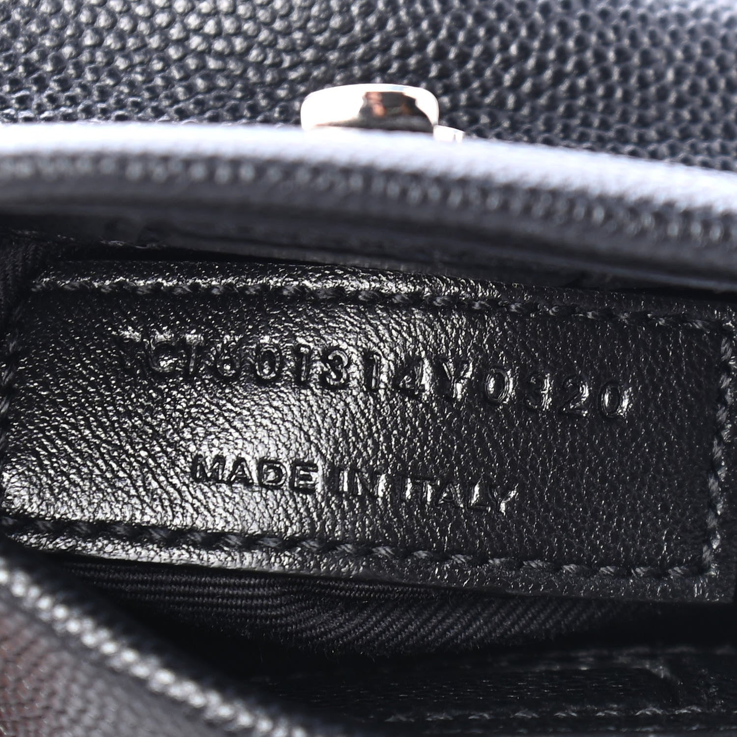 Saint Laurent Grain De Poudre Monogram Toy West Hollywood Fold-Over Bag Black 7 of 9