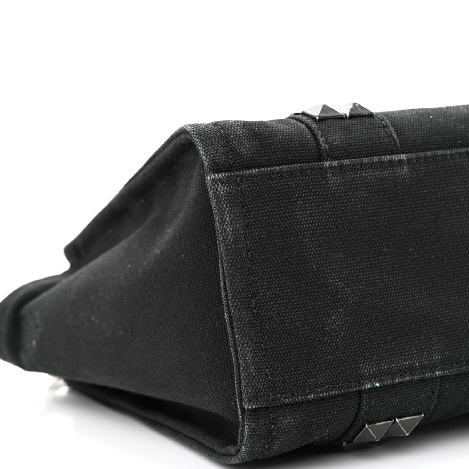 Marc Jacobs Cotton Canvas Mini The Stud Tote Bag Black 9 of 11