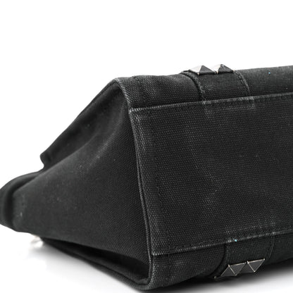 Marc Jacobs Cotton Canvas Mini The Stud Tote Bag Black 9 of 11