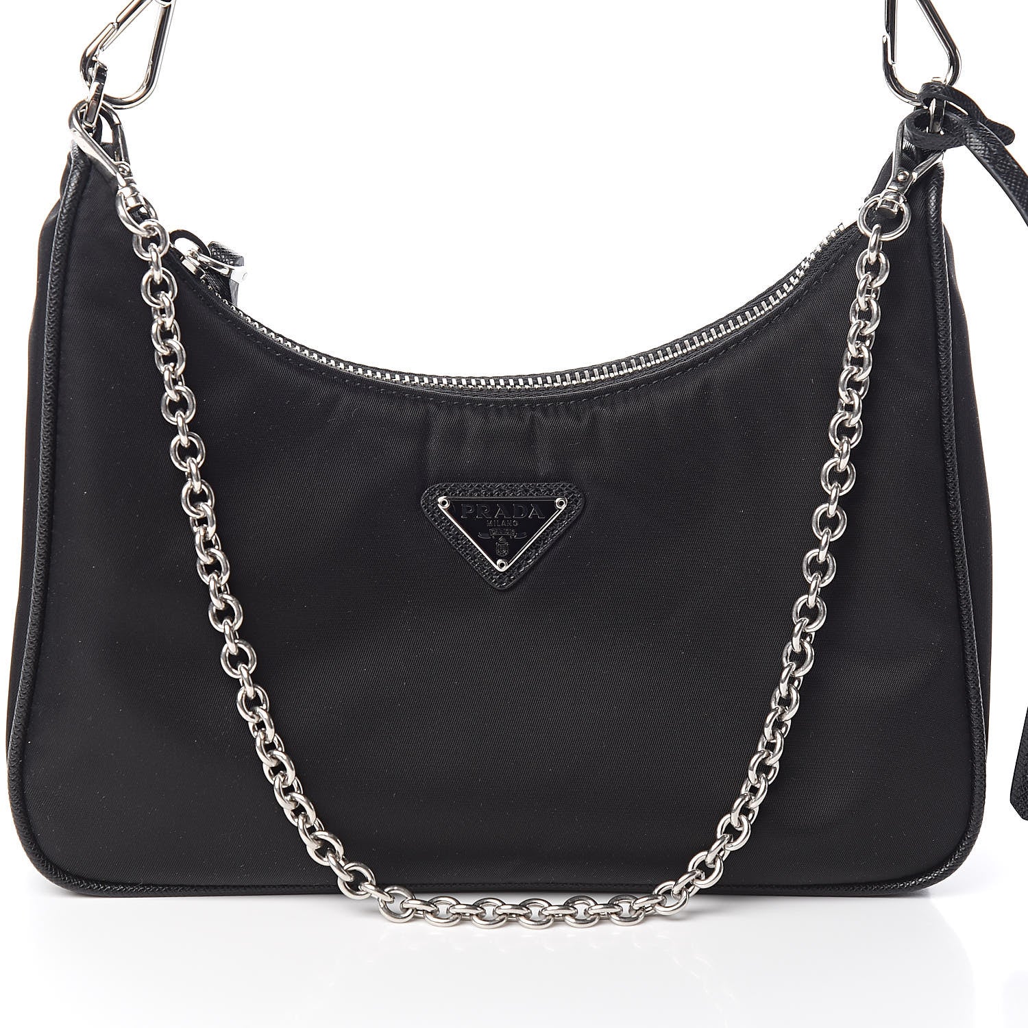 Prada Nylon Re-Edition 2005 Shoulder Bag Black 10 of 11