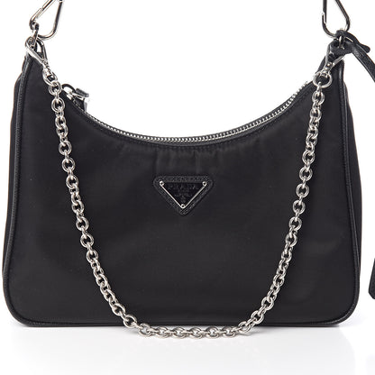 Prada Nylon Re-Edition 2005 Shoulder Bag Black 10 of 11