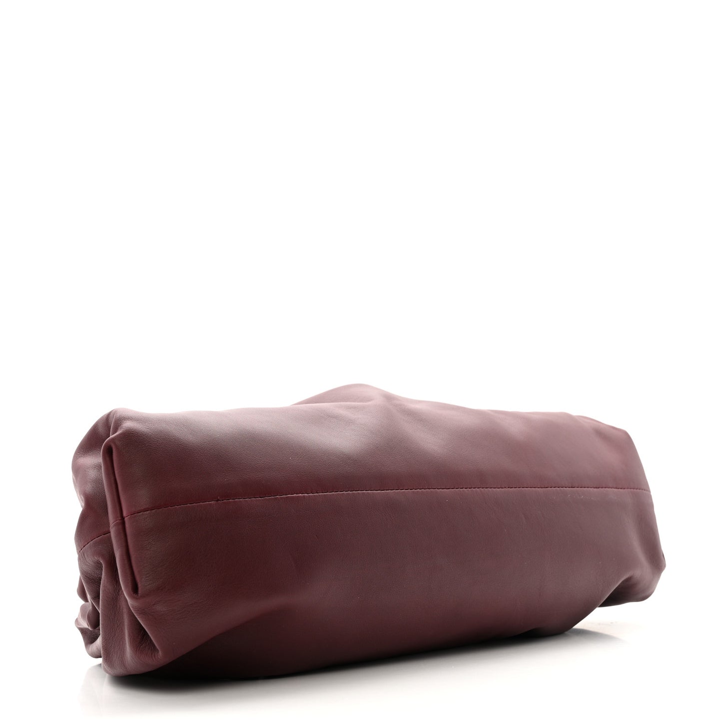 Smooth Butter Calf The Pouch Oversized Clutch Bordeaux