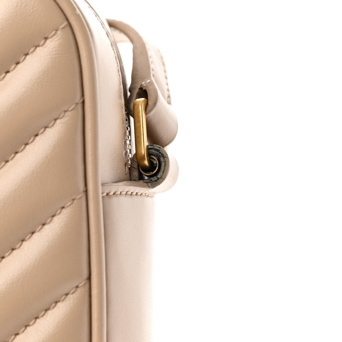 Calfskin Matelasse Monogram Lou Camera Bag Dark Beige