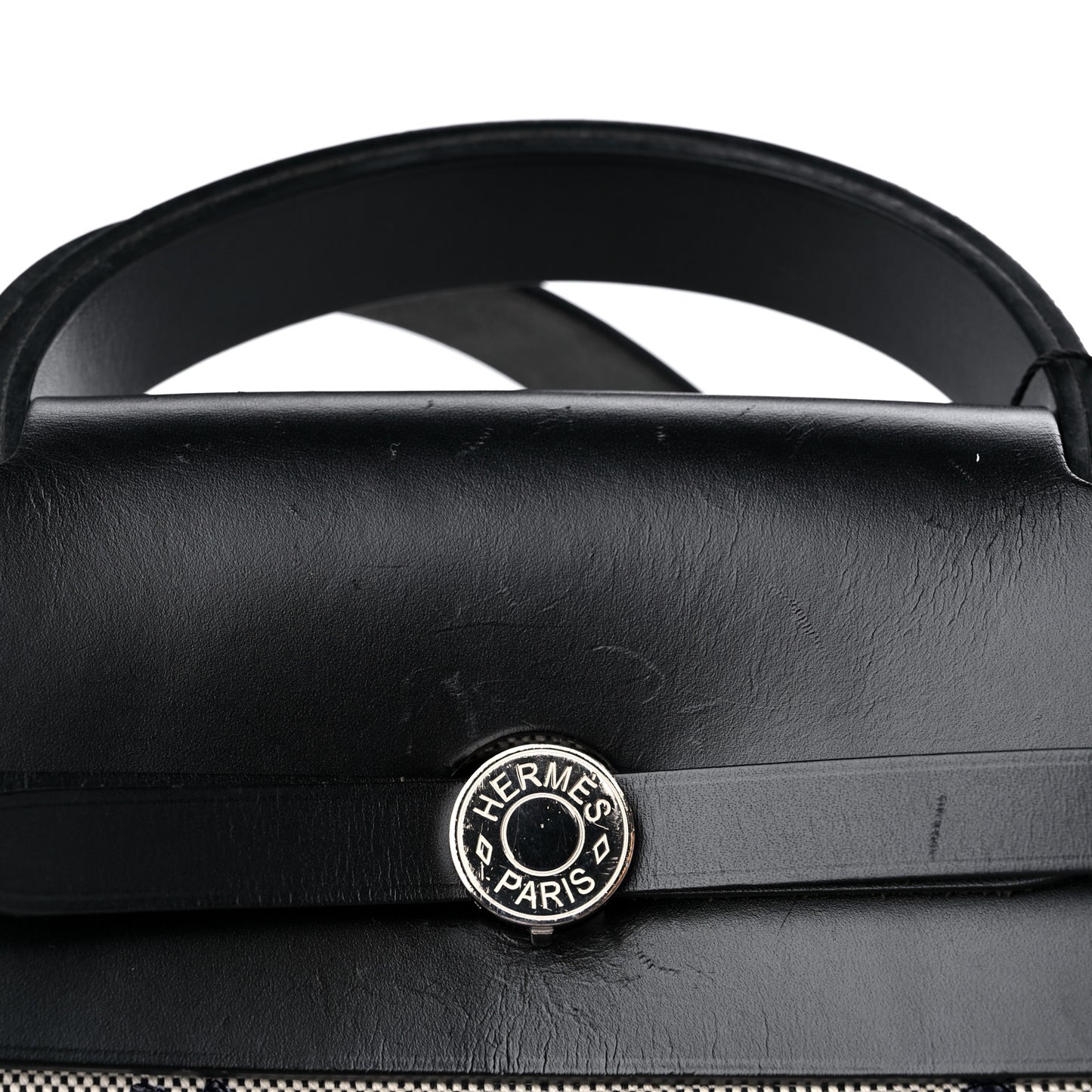 Vache Hunter Toile H Pegase Pop Herbag Zip Retourne 39 MM Bleu Indigo Ecru Black
