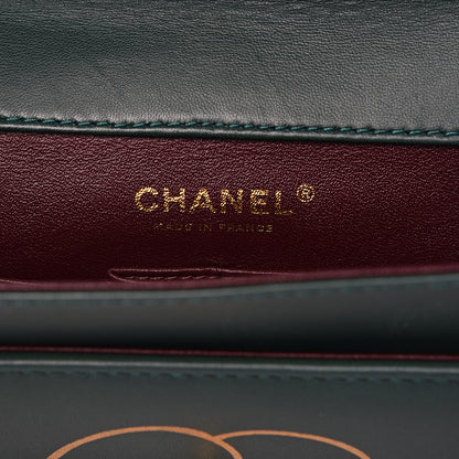 Chanel Calfskin Quilted Brasserie Gabrielle Menu CC Clutch Green 6 of 12