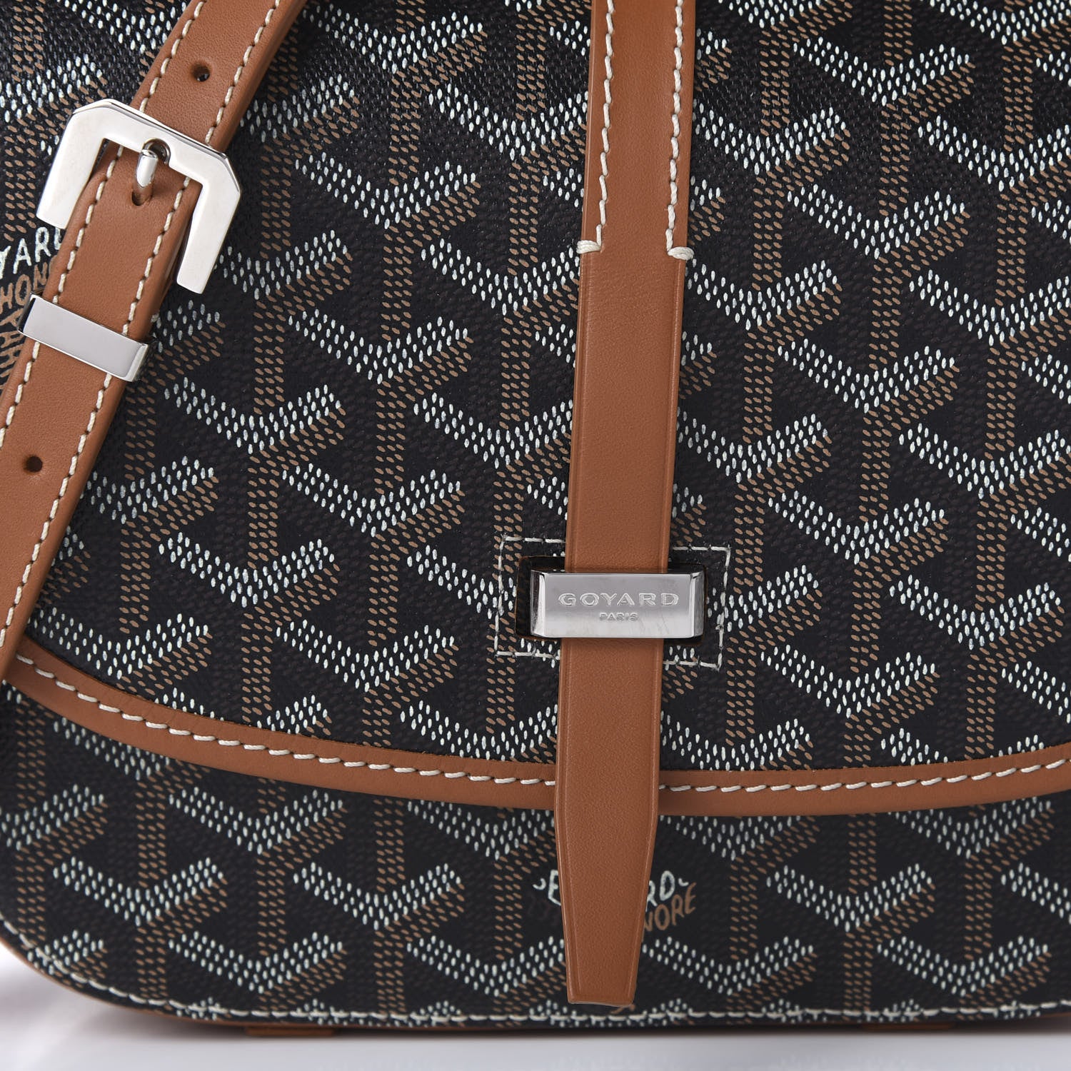 Goyard Goyardine Belvedere II PM Messenger Bag Black Gold 9 of 9