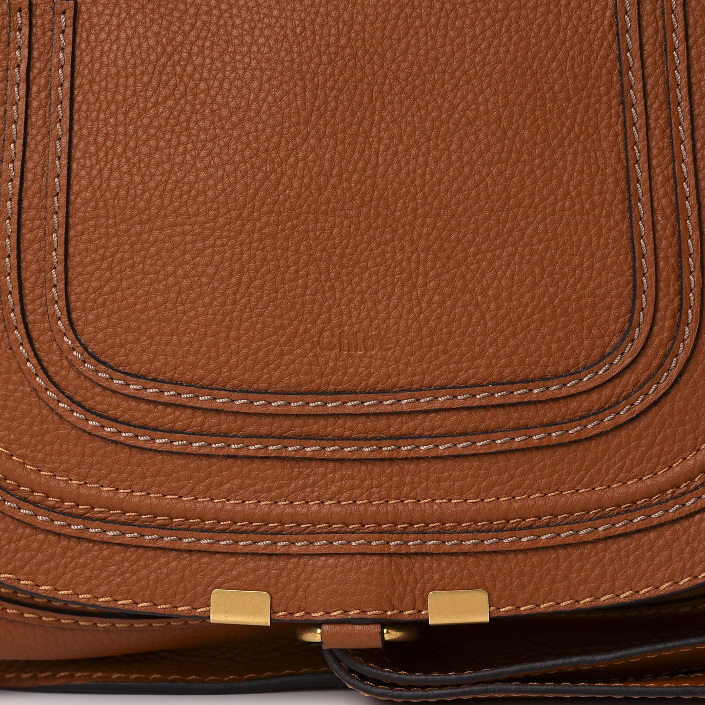 Calfskin Medium Marcie Satchel Tan