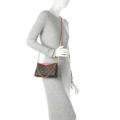 Louis Vuitton Monogram Pallas Clutch Rose Fizzy 2 of 7