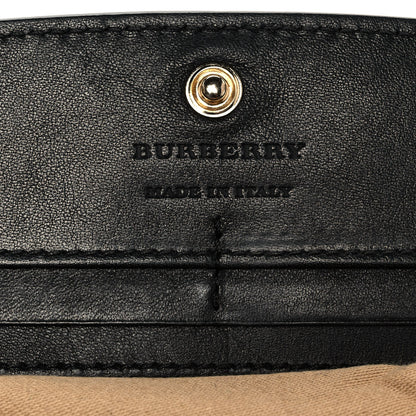 Burberry Grainy Calfskin House Check Continental Wallet Black 8 of 9