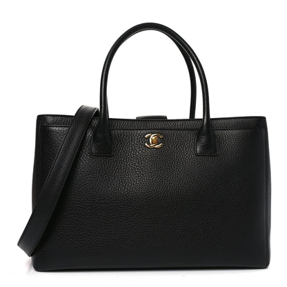 Chanel Calfskin Cerf Executive Shopper Tote Black 1 of 10