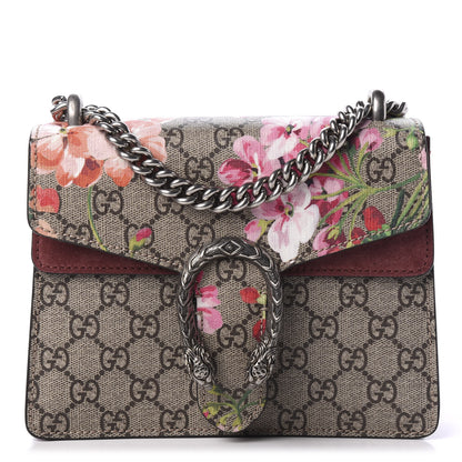 Gucci GG Supreme Monogram Blooms Mini Dionysus Shoulder Bag Beige Multicolor Dry Rose 1 of 9