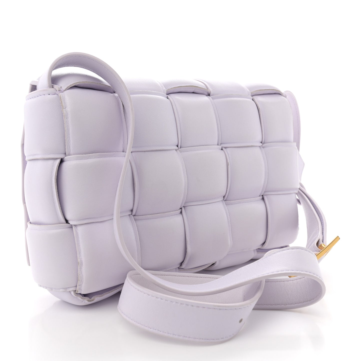 Nappa Maxi Intreccio Padded Cassette Crossbody Bag Mirth Washed