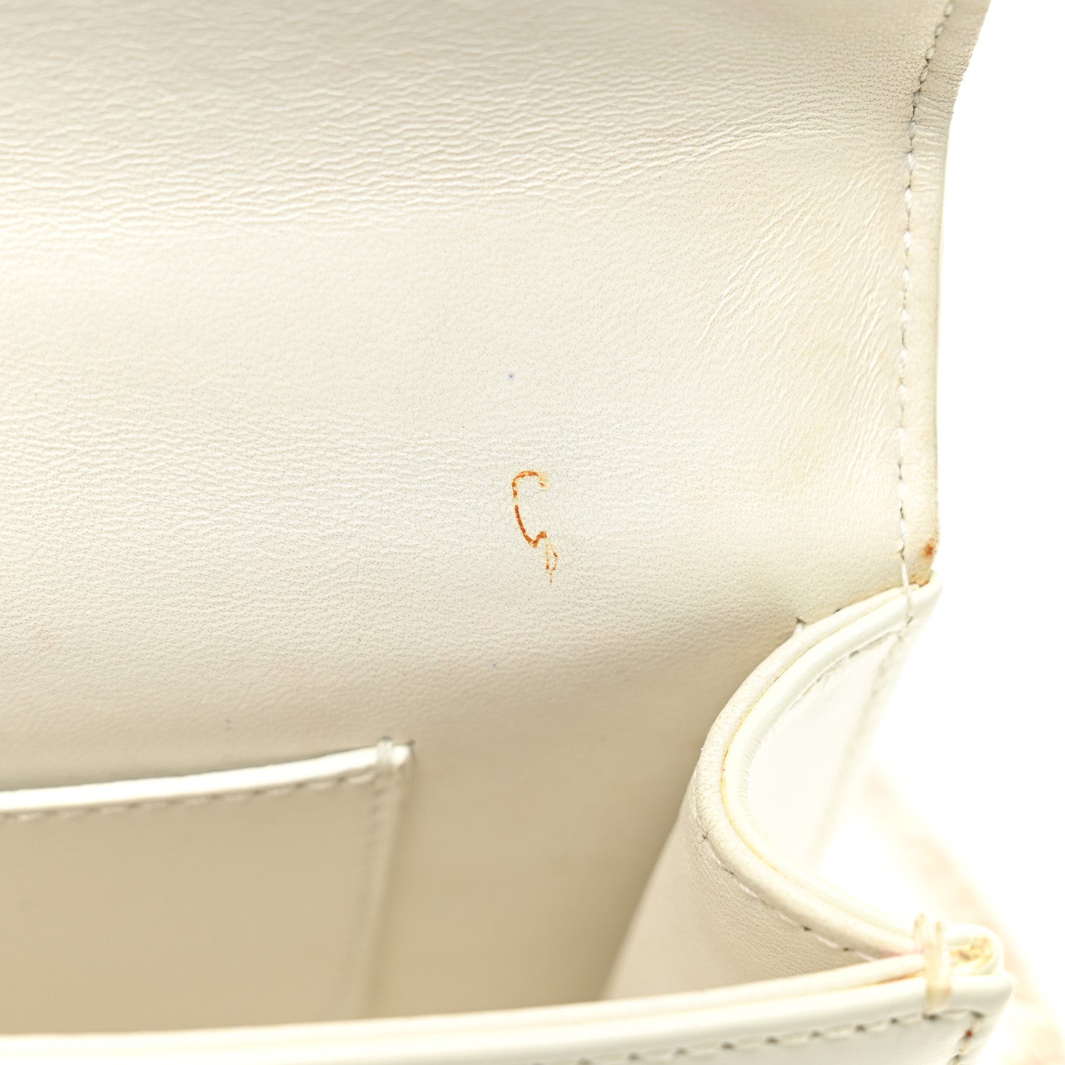 Christian Dior Calfskin Printed Mini Diorama Flap Bag White 11 of 11