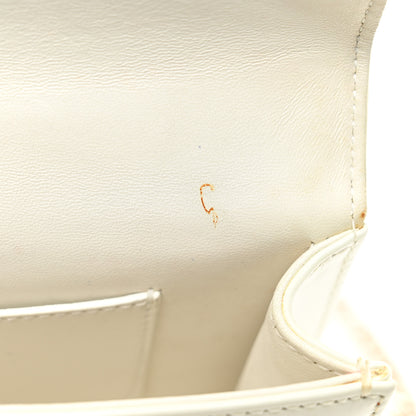 Christian Dior Calfskin Printed Mini Diorama Flap Bag White 11 of 11