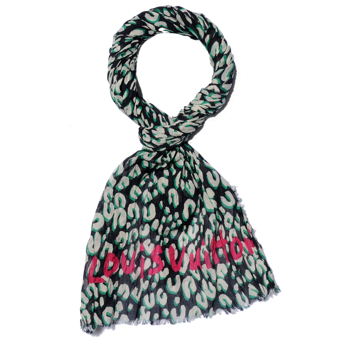 Cotton Leopard Pareo Blue Infini