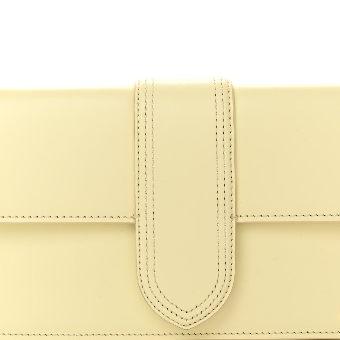 Smooth Calfskin Le Bambino Long Ficiu Light Yellow