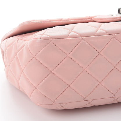Chanel Lambskin Quilted Jumbo Single Flap Light Pink 10 of 13