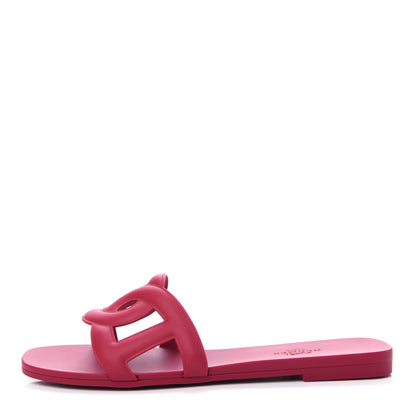 Hermes Rubber Aloha Sandals 36 Rose Baie 1 of 11