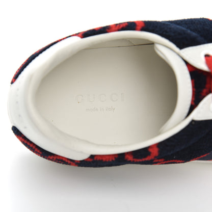 Gucci Terry Cloth GG Monogram Web Womens Ace Sneakers 36.5 Blue Red 6 of 16