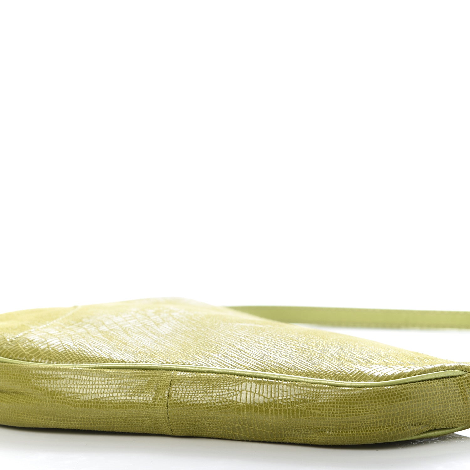 Christian Dior Lizard Mini Saddle Pochette Green 7 of 10