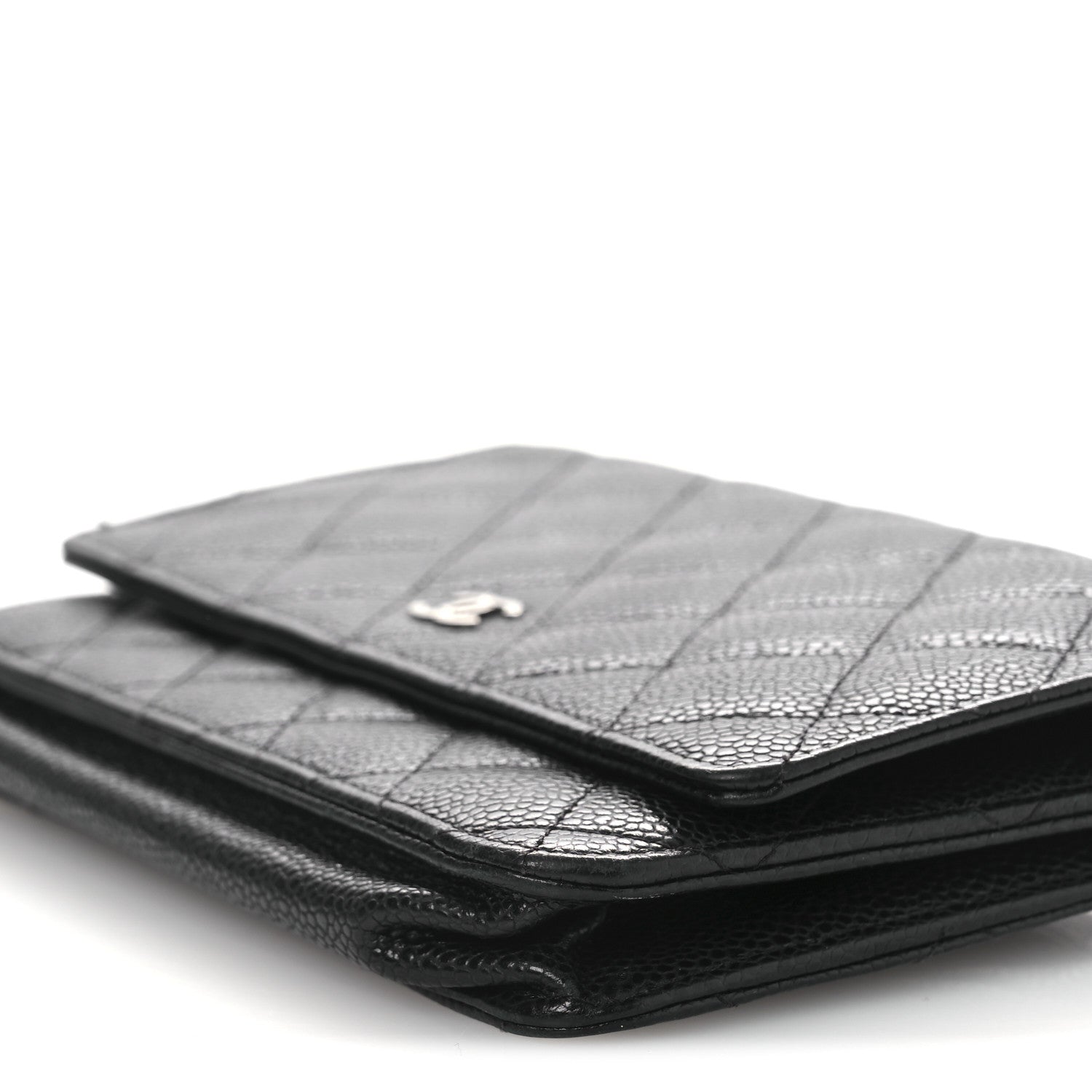Chanel Caviar Quilted Wallet On Chain WOC Black 11 of 15