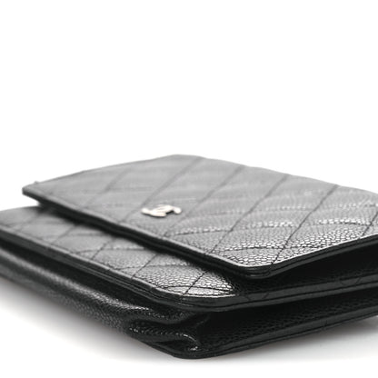 Chanel Caviar Quilted Wallet On Chain WOC Black 11 of 15