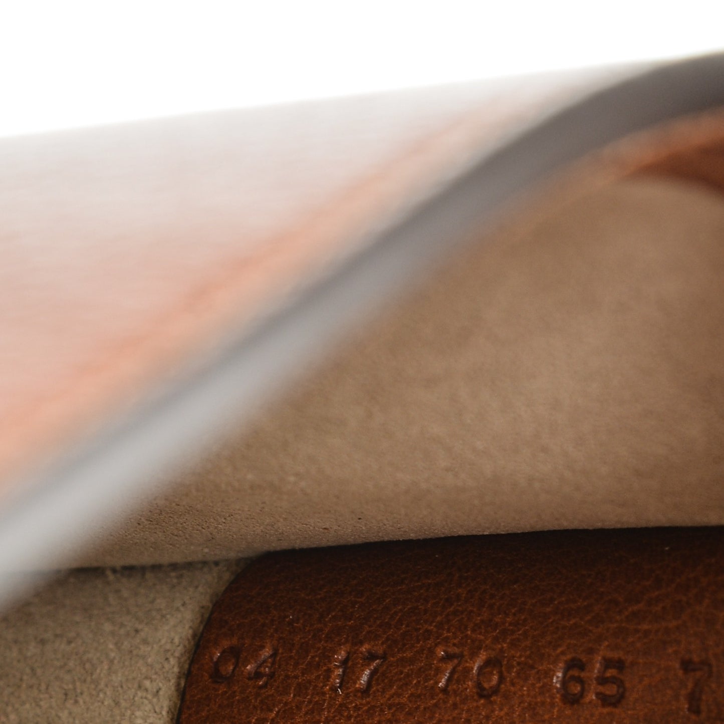 Calfskin Suede Small Nile Bracelet Bag Caramel