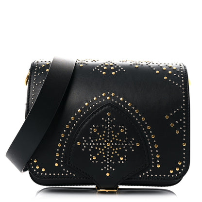 Burberry Calfskin Studded Square Satchel Black 1 of 14