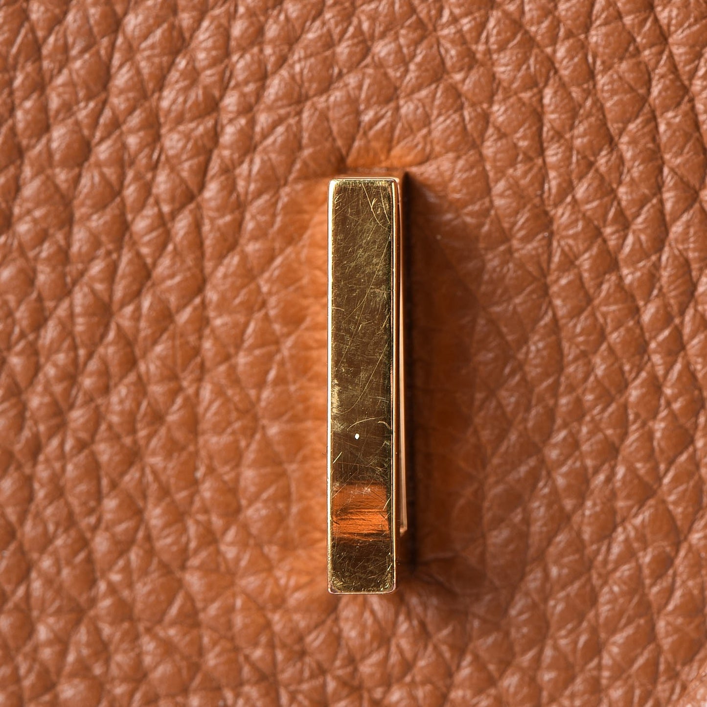 Taurillon Clemence Birkin 35 Gold