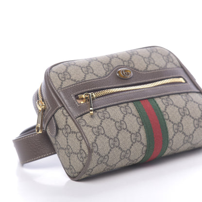 Gucci GG Supreme Monogram Web Small Ophidia Belt Bag 75 30 Dark Brown 9 of 10