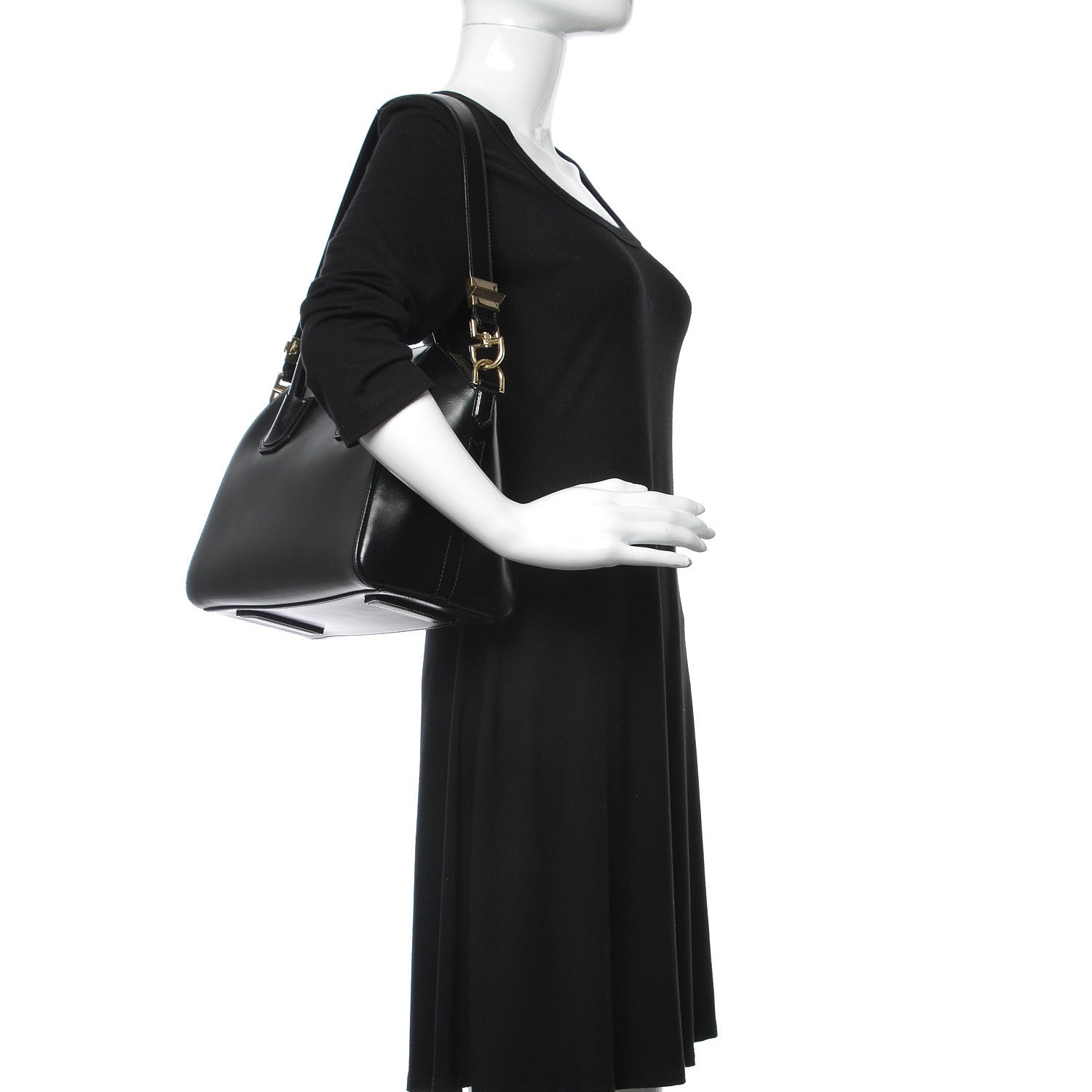 Givenchy Shiny Lord Calfskin Small Antigona Black 2 of 13