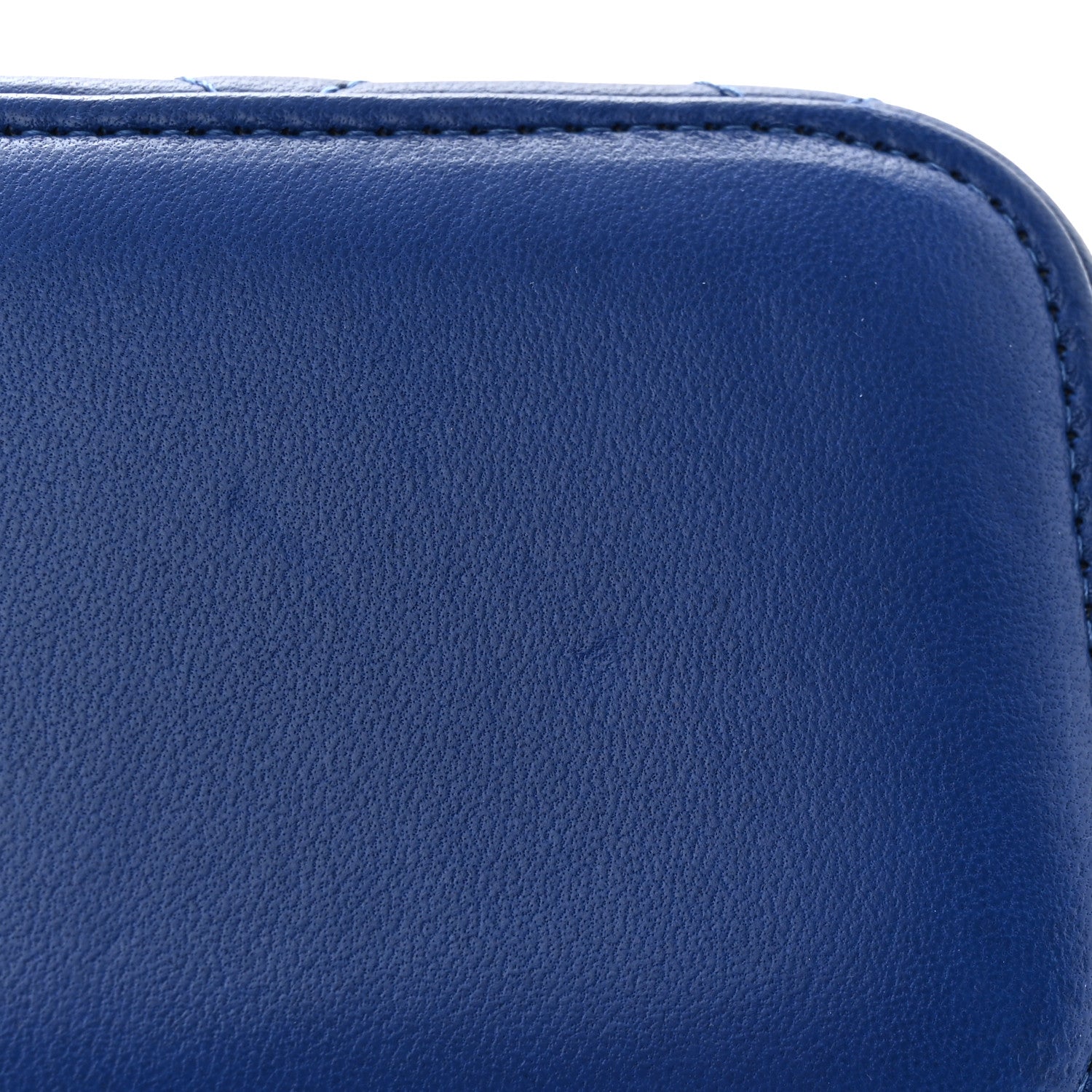 Chanel Lambskin Quilted Top Handle Mini Vanity Case With Chain Blue 11 of 11