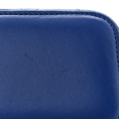 Chanel Lambskin Quilted Top Handle Mini Vanity Case With Chain Blue 11 of 11
