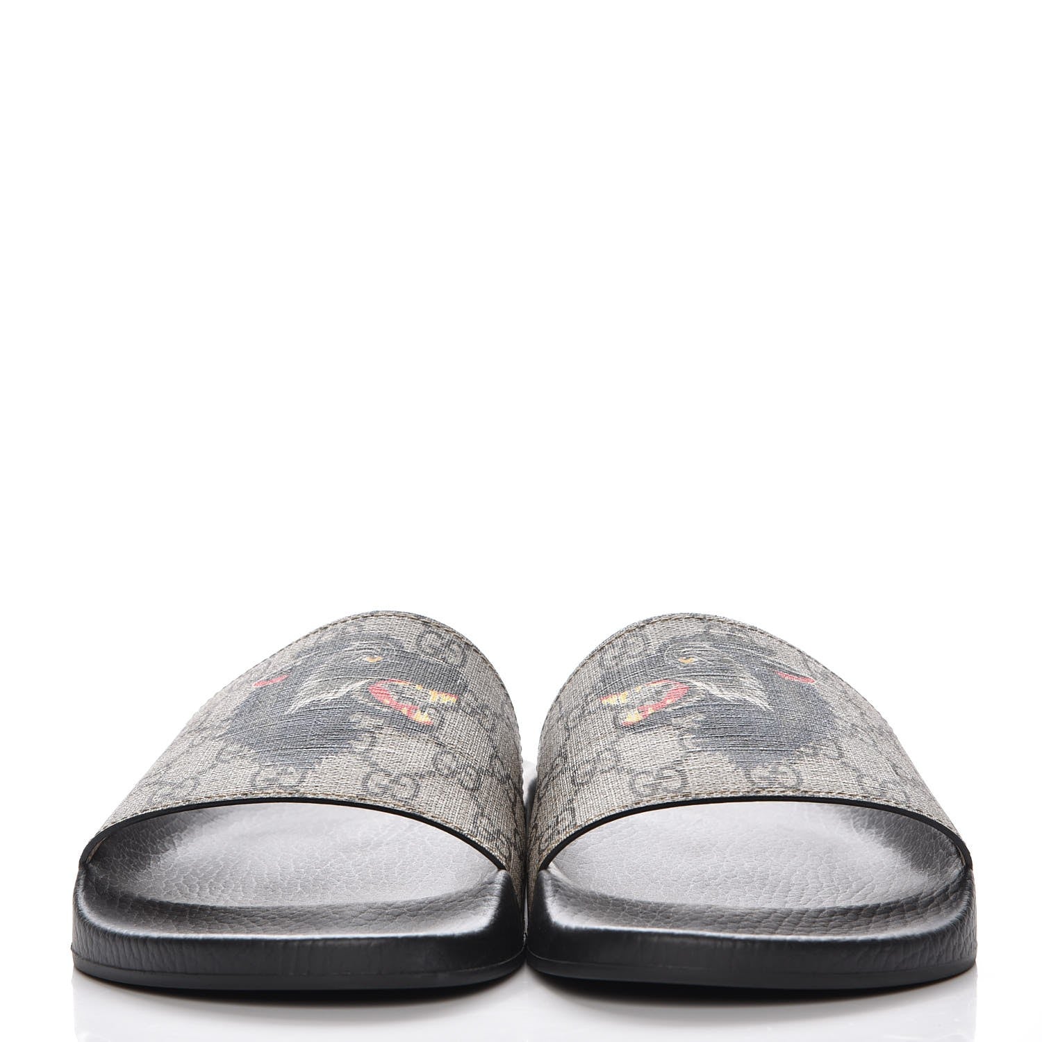 Gucci GG Supreme Monogram Wolf Mens Slide Sandals 11 Beige 2 of 10