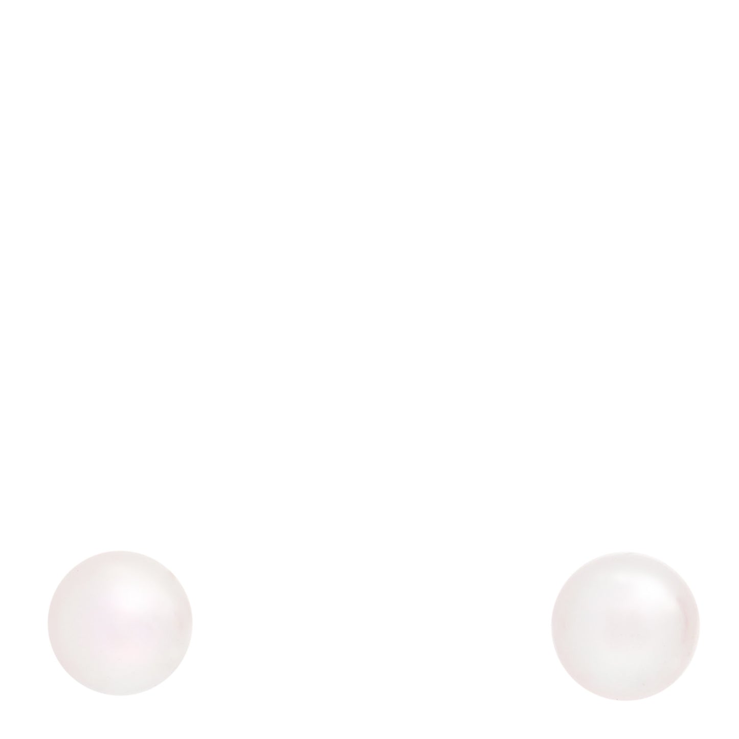 18K White Gold Akoya Pearl 7.5-8mm Stud Earrings