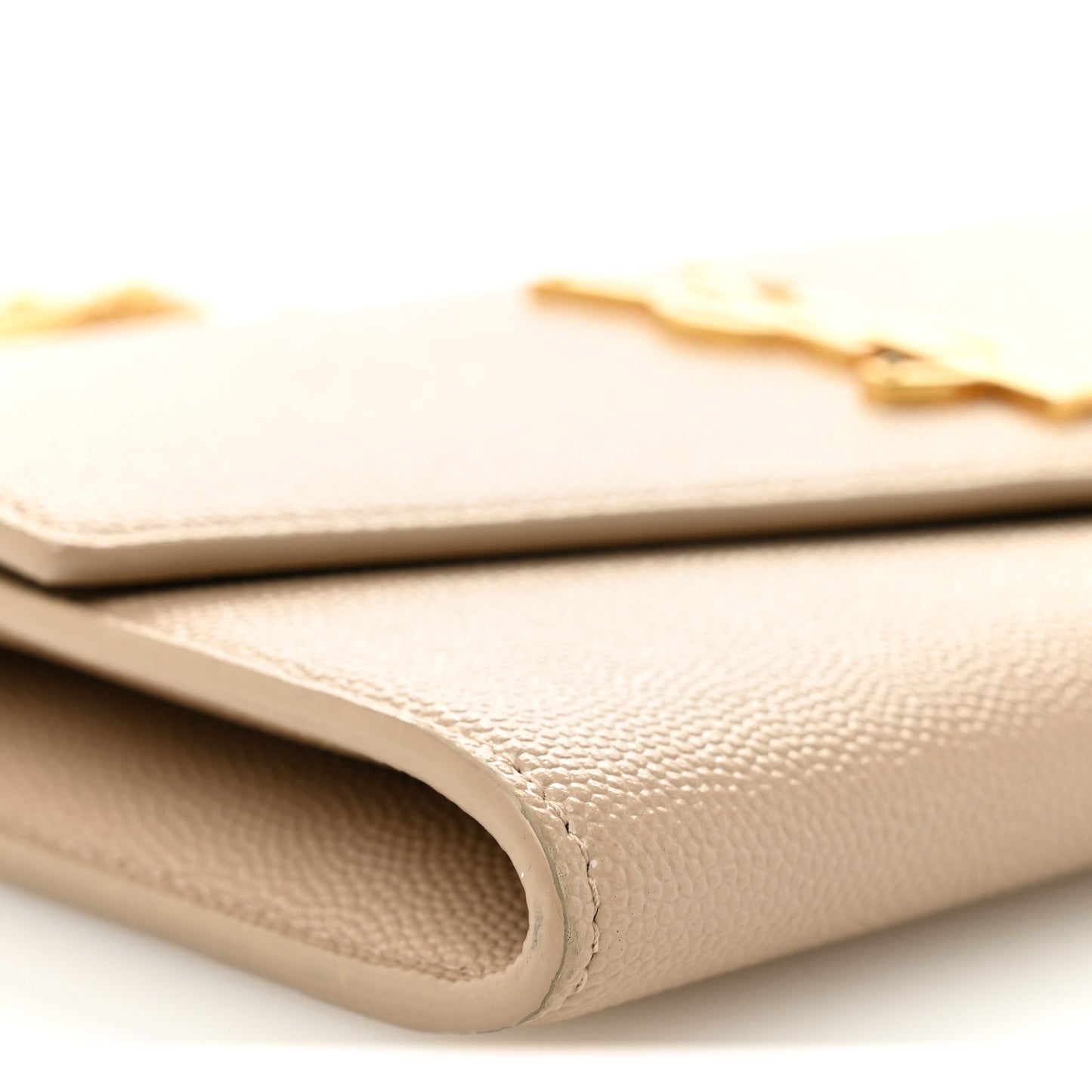 Grain De Poudre Monogram Uptown Chain Wallet Dark Beige