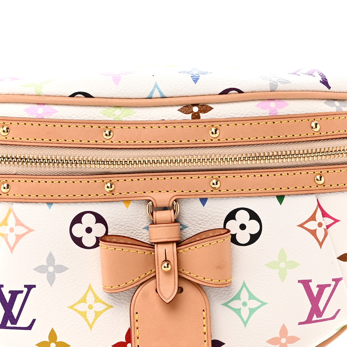 LV X TM Monogram Multicolor High Rise Bumbag White