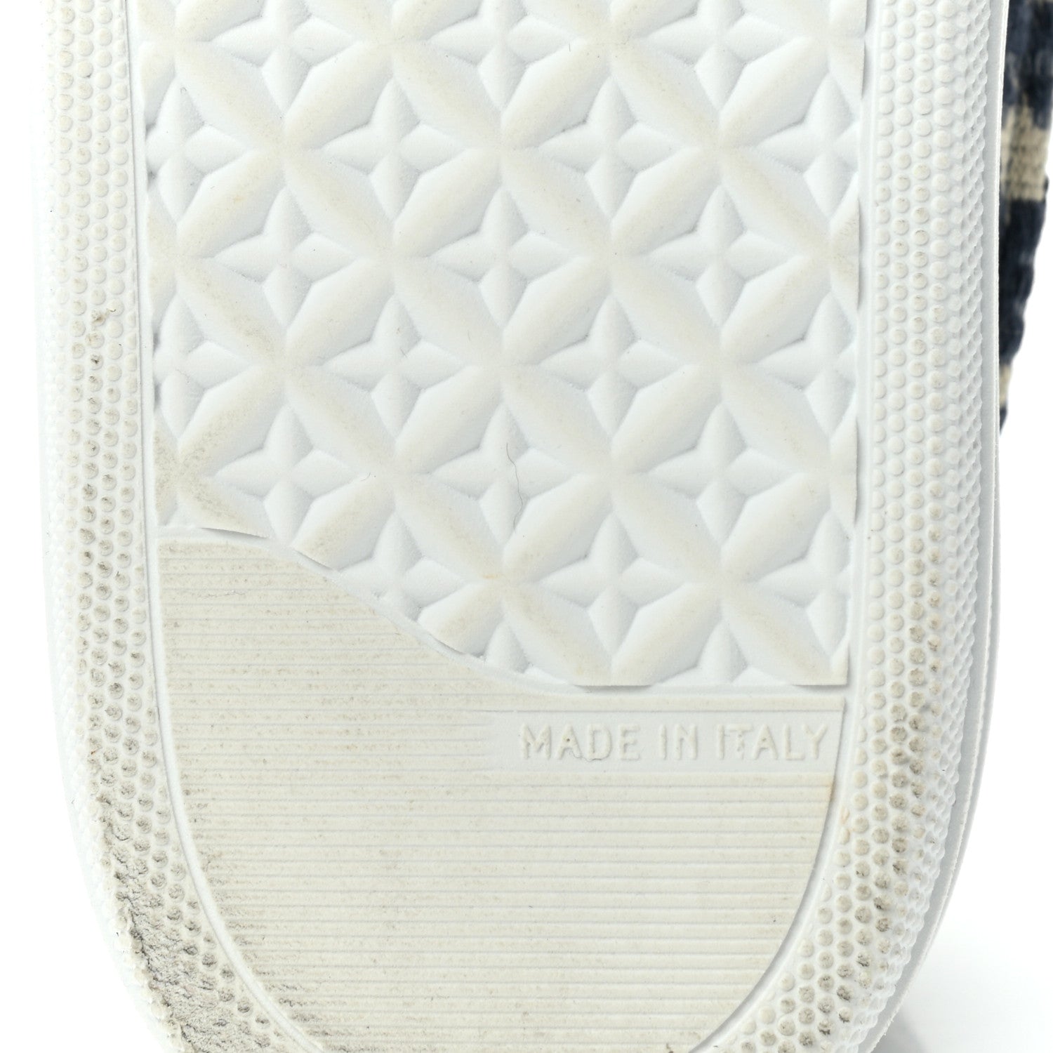 Christian Dior Canvas Oblique Embroidered Womens Solar Slip On Sneakers 39.5 Deep Blue 6 of 10