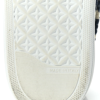 Christian Dior Canvas Oblique Embroidered Womens Solar Slip On Sneakers 39.5 Deep Blue 6 of 10