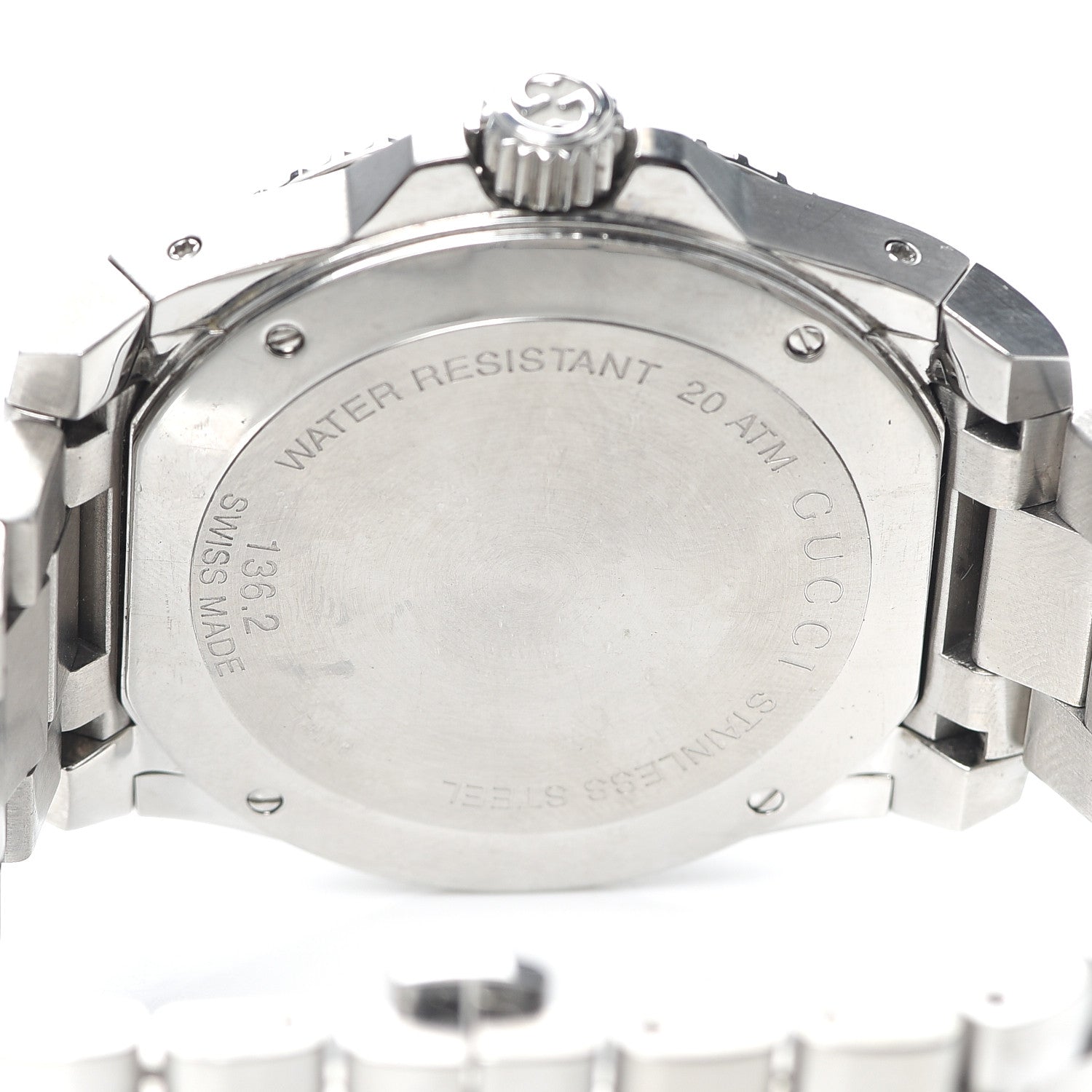 Gucci Stainless Steel 45mm Dive GMT Quartz Watch Black 4 of 6