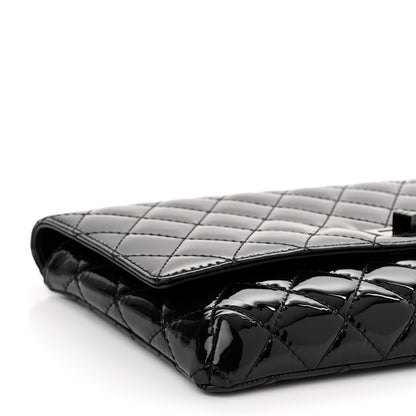 Chanel Patent Calfskin Quilted Reissue 2.55 Clutch So Black 9 of 11
